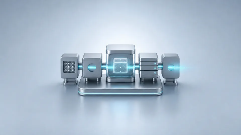 Connected enterprise components operating together as a production system